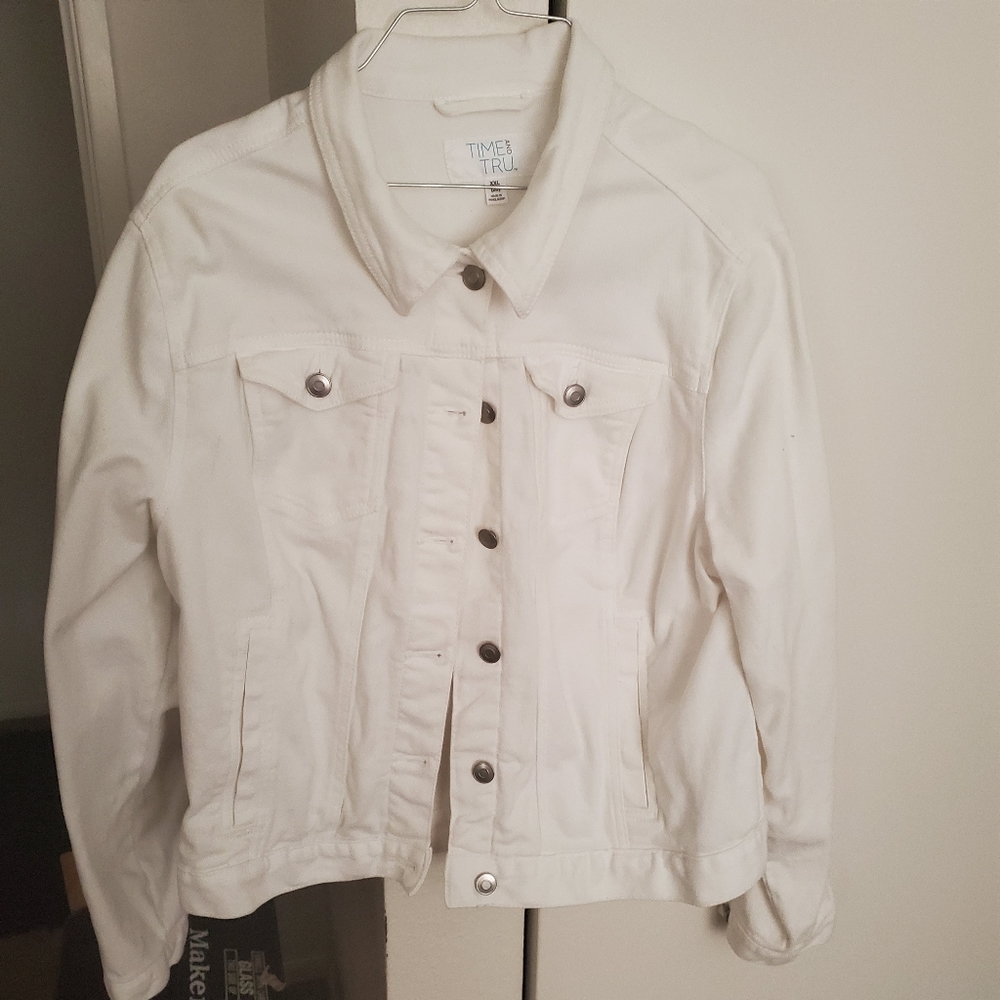 White jean jacket